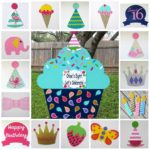 Preppy Paisley Cupcake Sign, Girl Alligator Hat