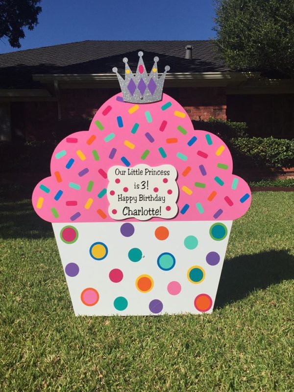 San Antonio Birthday Yard Signs – Princess Sign | Stork Lady Signs